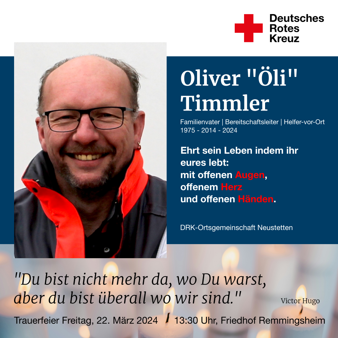 Unser Oli ist gestorben